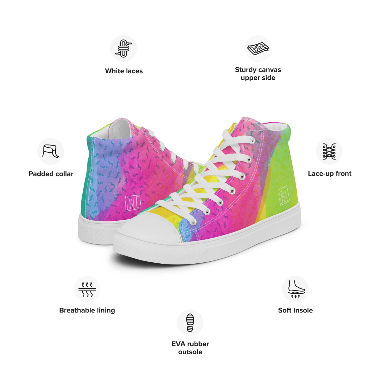 Rainbow 2 high tops (Women's)